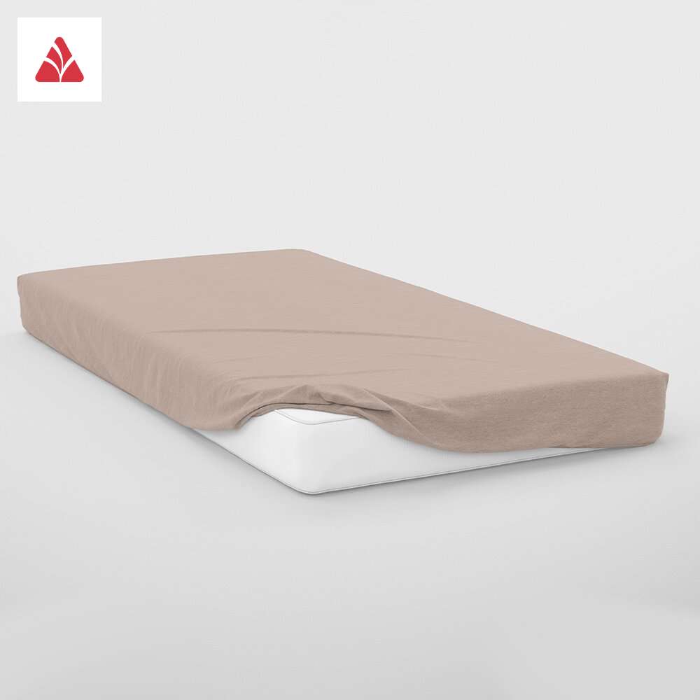 Dušečni čaršav žersej - lastiš kapućino