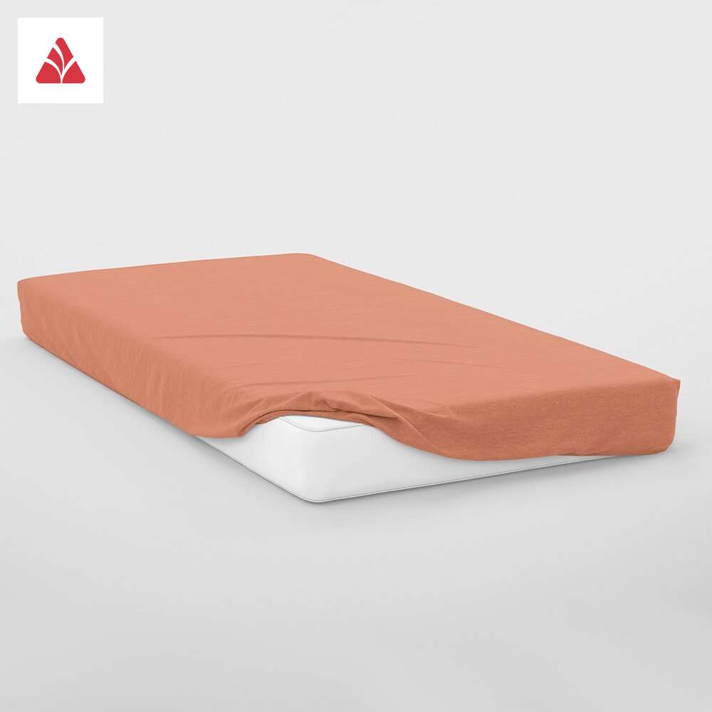 Dušečni čaršav žersej - lastiš narandžasta